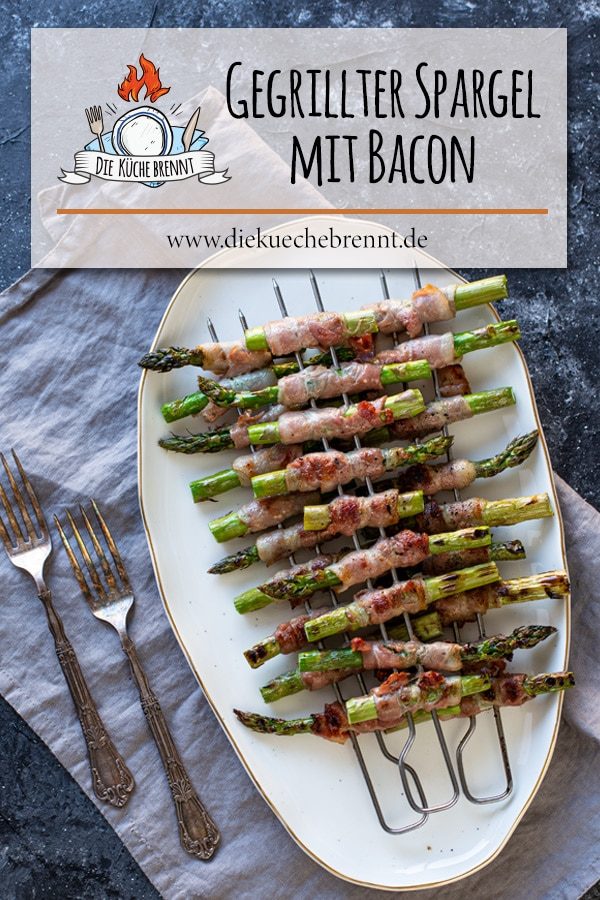 Gegrillter Spargel mit Bacon