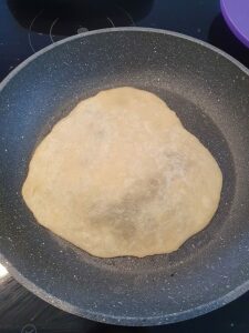 Piadina ausbacken in der Pfanne