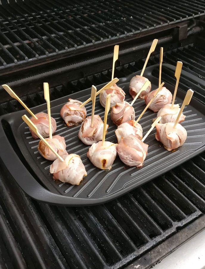 Moink Balls - Hackbällchen in Bacon 8 Ab auf den Grill
