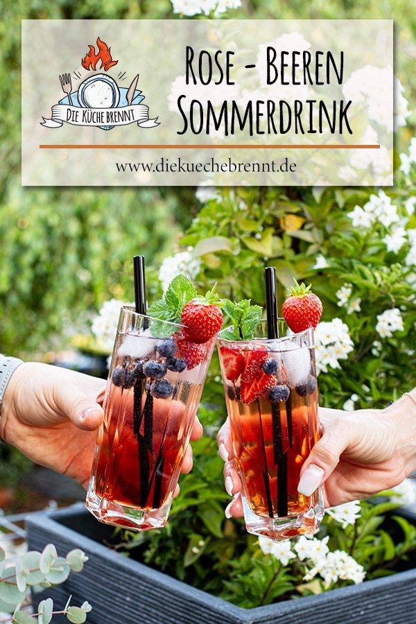 Sommerdrink 2020 Rose Cocktail Rezept