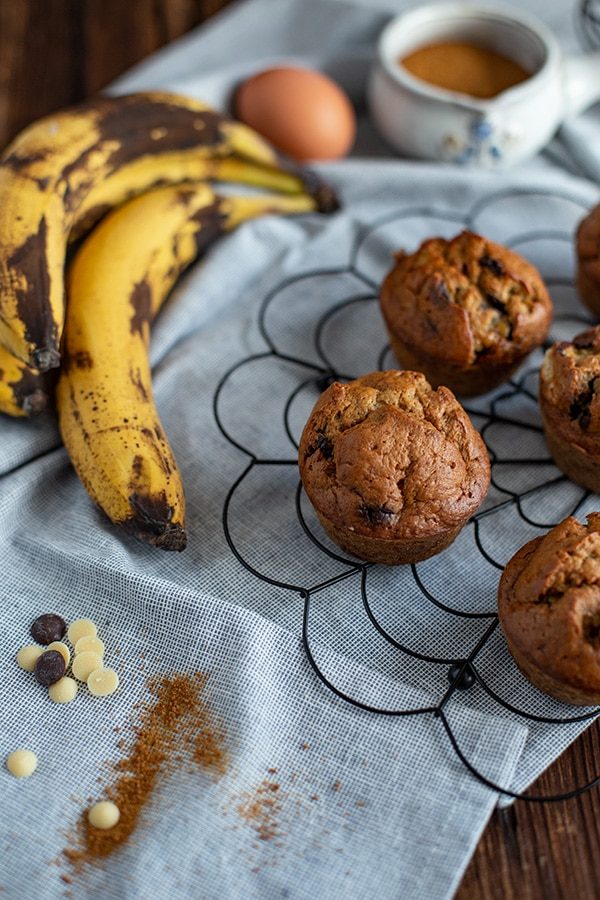 Muffins backen mit reifen Bananen