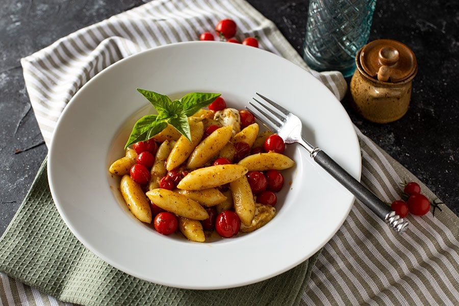 Mediterrane Schupfnudeln 4 Schupfnudel Rezept mit Tomaten