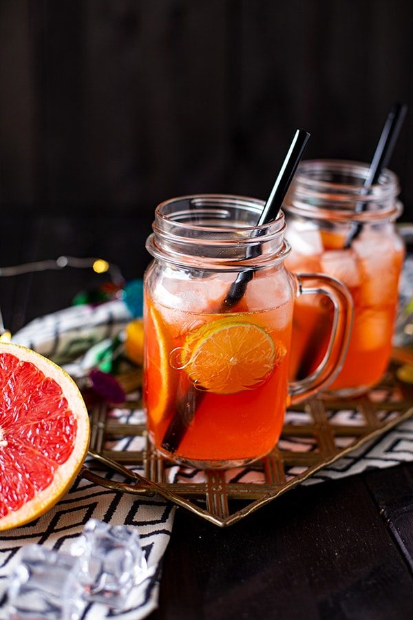 Aperol Cocktail mit Tequila 6 Sommercocktail mit Grapefruit