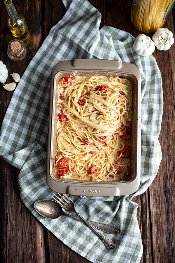 Baked Feta Pasta ala Tiktok 