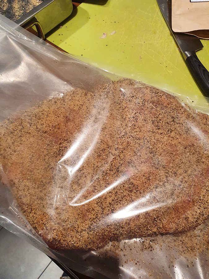 Pastrami Rezept im Smoker - einfach mal selber machen 21 vor dem vakuumieren