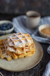 Vegane Waffeln Rezept mit Apfelmus