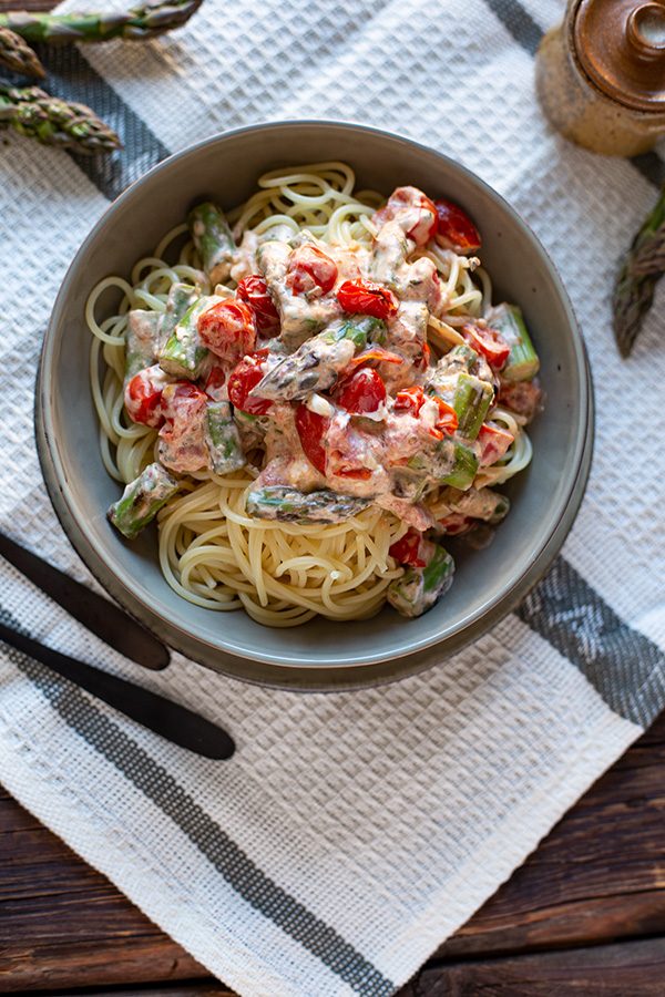 Cremige Soße Pasta Rezept