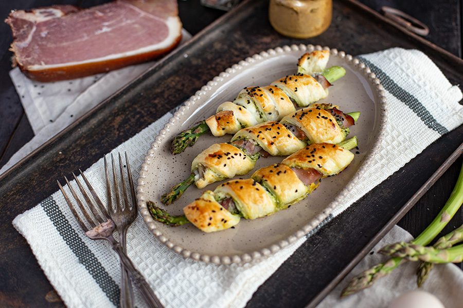 Frischkäse Schinken Pesto Sticks