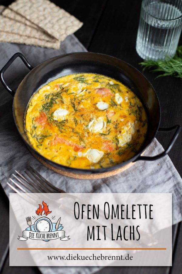 Ofen Omelette Rezept mit Lachs