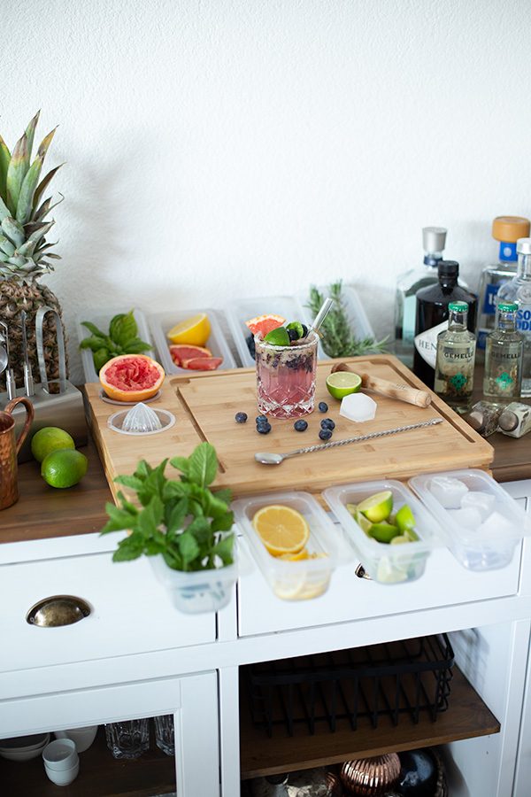 Blaubeer Grapefruit Margarita 7 Cocktailbar für Zuhause