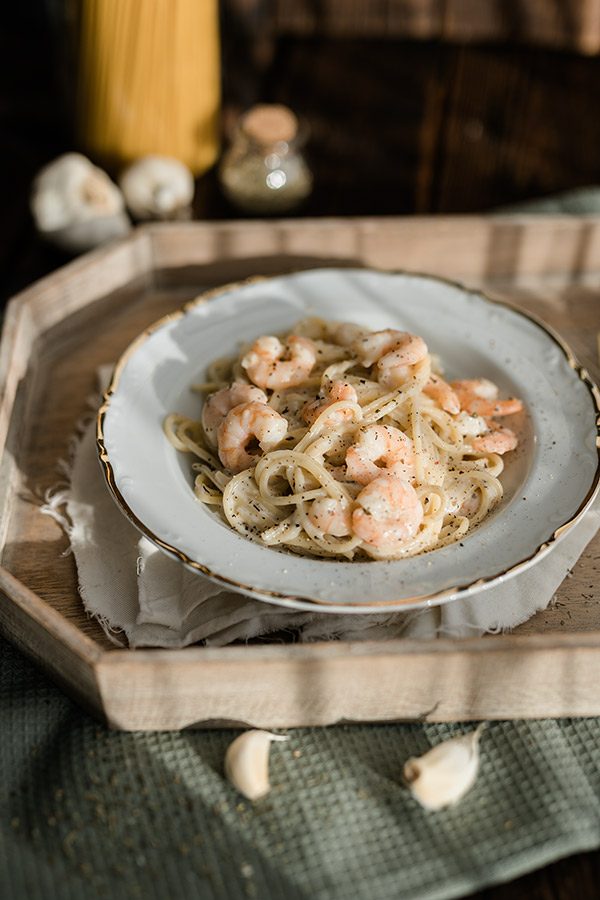 Cremige Pasta Sauce mit Knoblauch