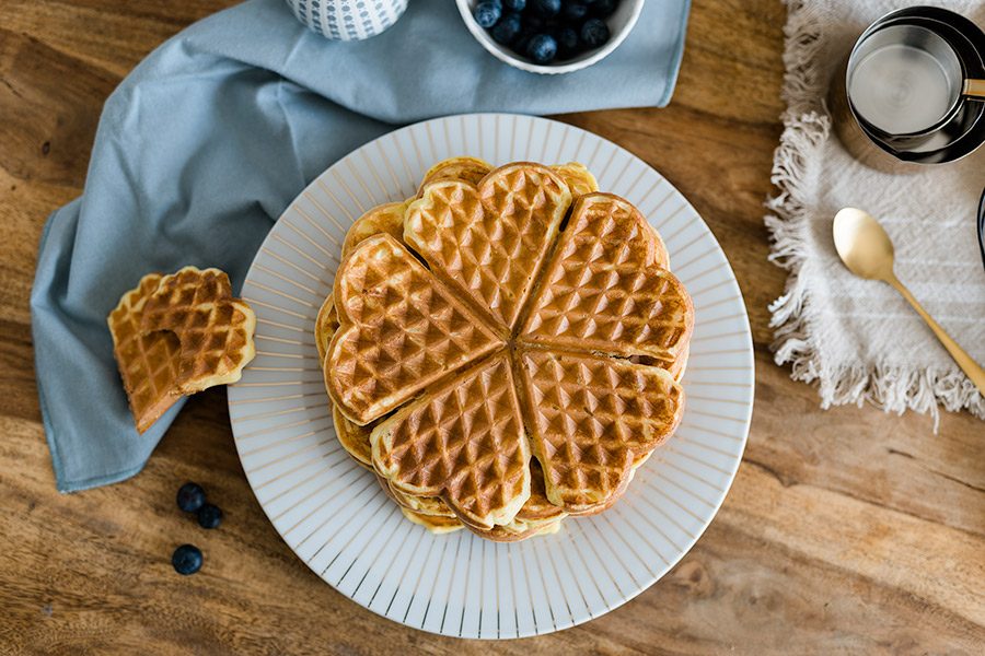 Protein Waffeln Rezept mit Quark - Leckere Eiweißbombe