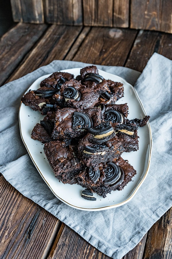 Oreo Brownies - Unfassbar schokoladiges Rezept 3 Saftige Oreo Brownies