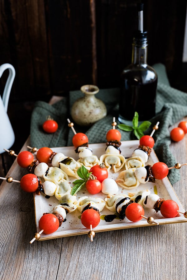 Tortellini Spiesse mit Mozzarella