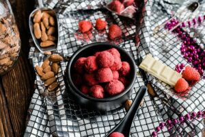 Pralinen mit Himbeere und Eierlikör