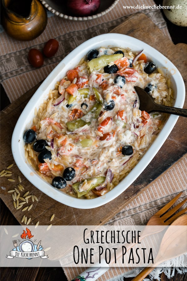 Griechische One Pot Pasta - Schnell & Einfach gemacht 9 Griechische One Pot Pasta Rezept