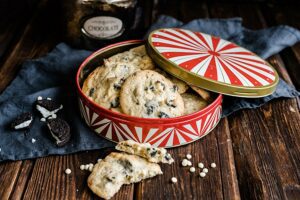 Oreo Cookies mit weißer Schokolade