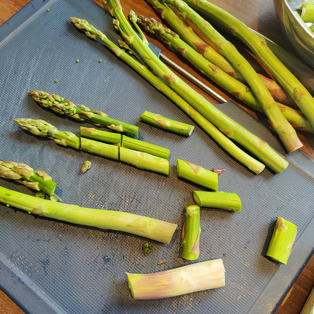 Step 1 - Spargel vorbereiten