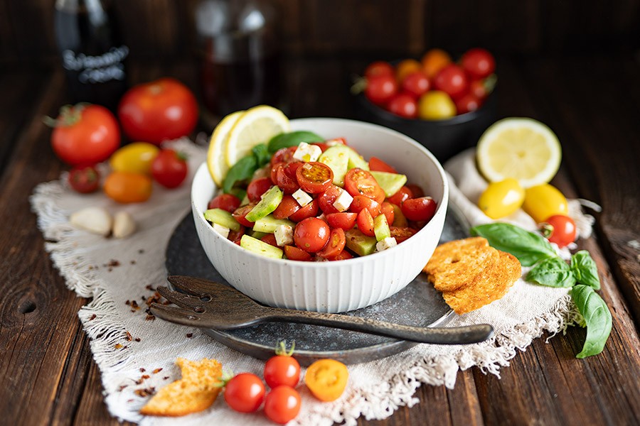 Sommerlich Tomatensalat