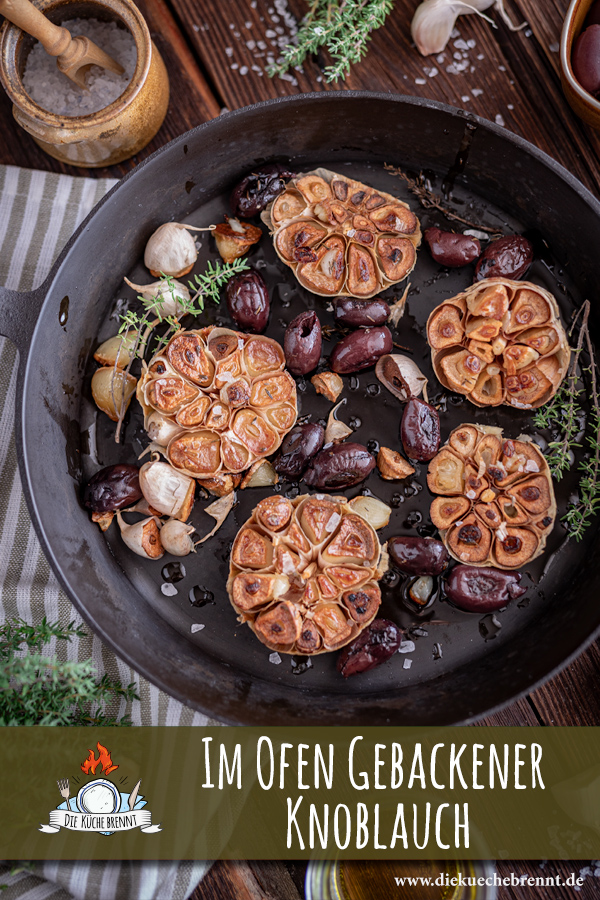 Gebackener Knoblauch mit Oliven 9 Gebackener Knoblauch selbstgemacht