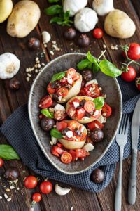 Warme Bruschetta Kartoffeln