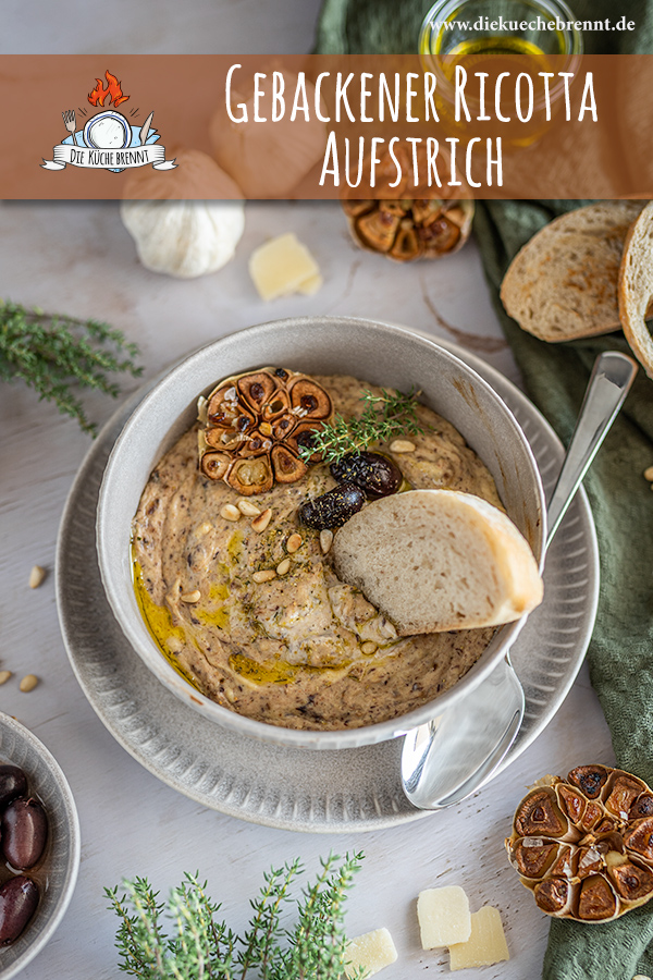 Gebackener Ricotta Dip mit Knoblauch 10 Gebackener Ricotta Dip aus dem Ofen