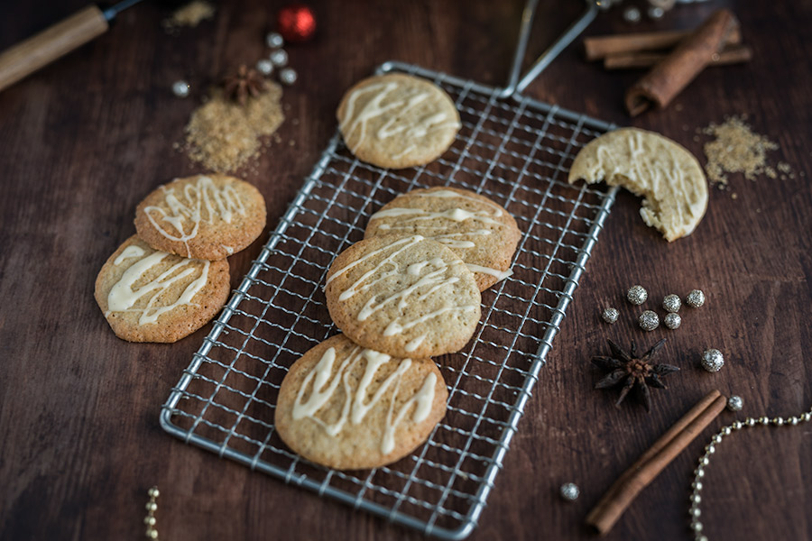 Selbstgemachte Eierlikör Plätzchen