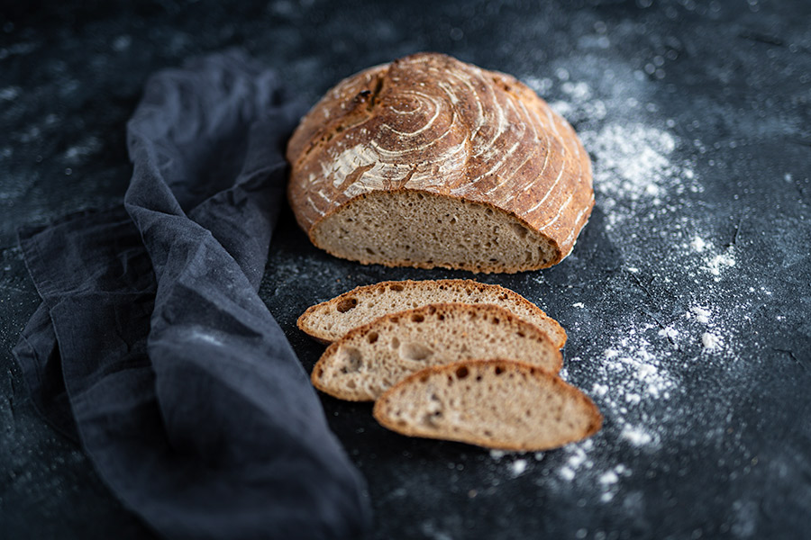 Einfaches Dinkel-Vollkornbrot backen 1 Brot selber backen mit Dinkel-Vollkornmehl