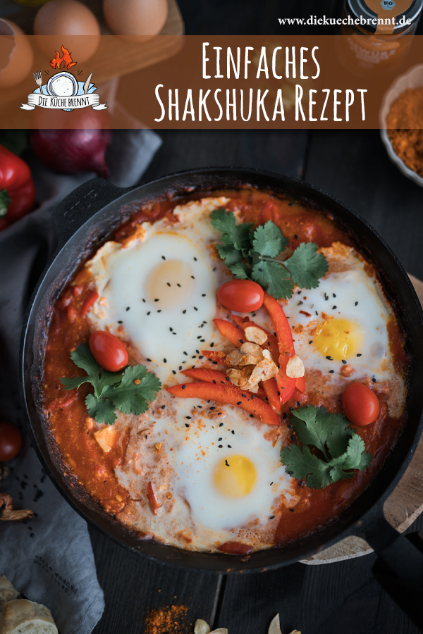 Einfache Shakshuka mit Feta und Ei 29 Shakshuka Frühstücksrezept
