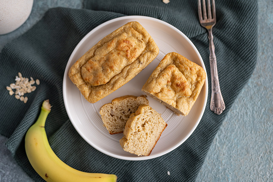 Gemahlene Haferflocken Protein Kuchen