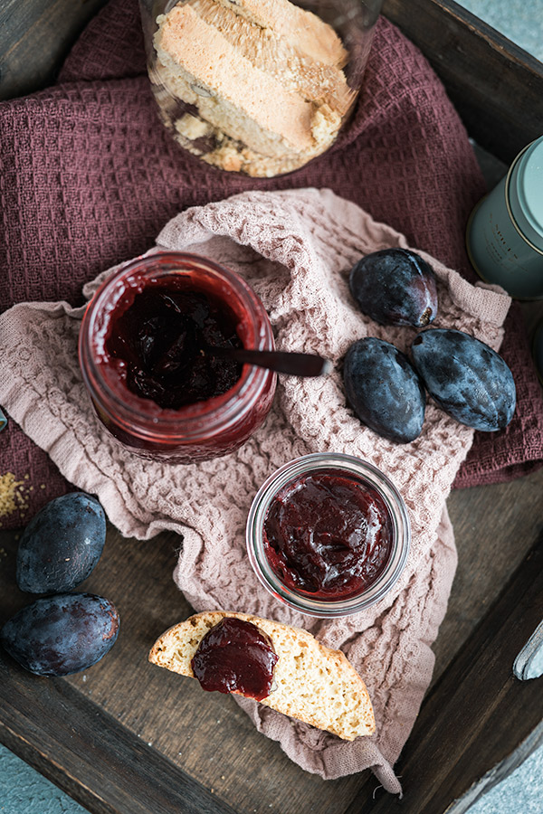 Pflaumenmarmelade mit Zimt und Vanille 4 Pflaumen Marmelade mit Zimt