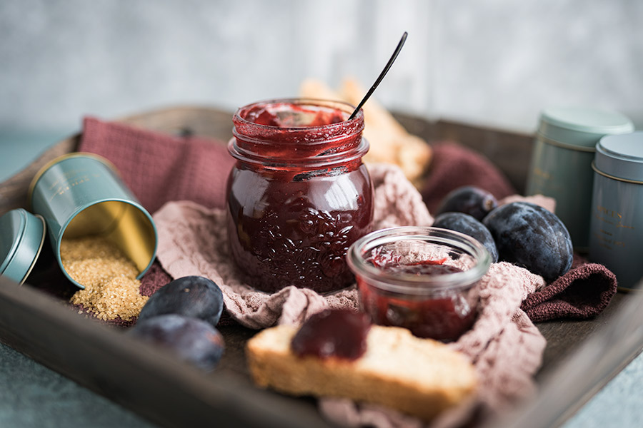 Pflaumenmarmelade mit Zimt und Vanille 5 Pflaumen Marmelade selber machen