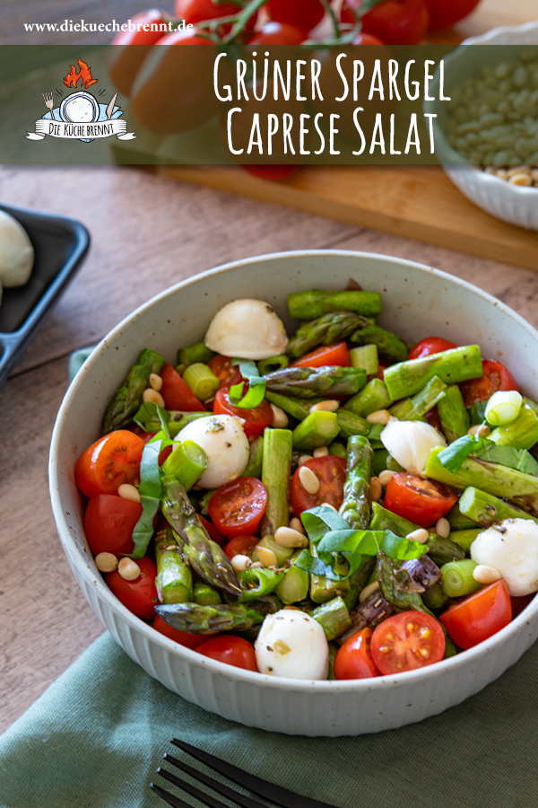 Grüner Spargel Salat mit Tomate und Mozzarella 14 Grüner Spargel Tomate Mozzarella Salat