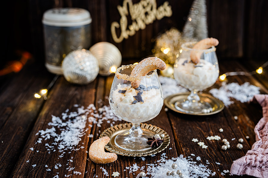 Vanille Kipferl Dessert Creme